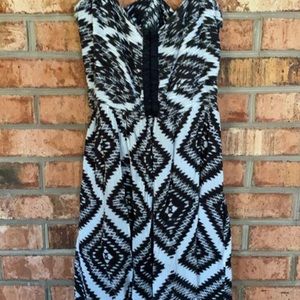 Aztec print dress